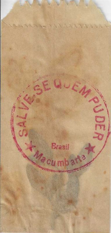 -Obra+da+Artista+Vera+Salamanca+,+pacote+com+estampa+Salva-se+quem+Puder+-+Macumbarte+,+com+planta+dentro+.+1a.jpg