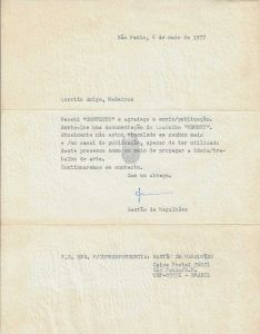 -Carta+enviada+por+Gastão+de+Magalhães+para+J.+Medeiros+confirmando+e+agradecendo+o+recebimento+do+jornal+contexto+e+coloca+a+impressão+digital+na+carta+de+1977.jpg