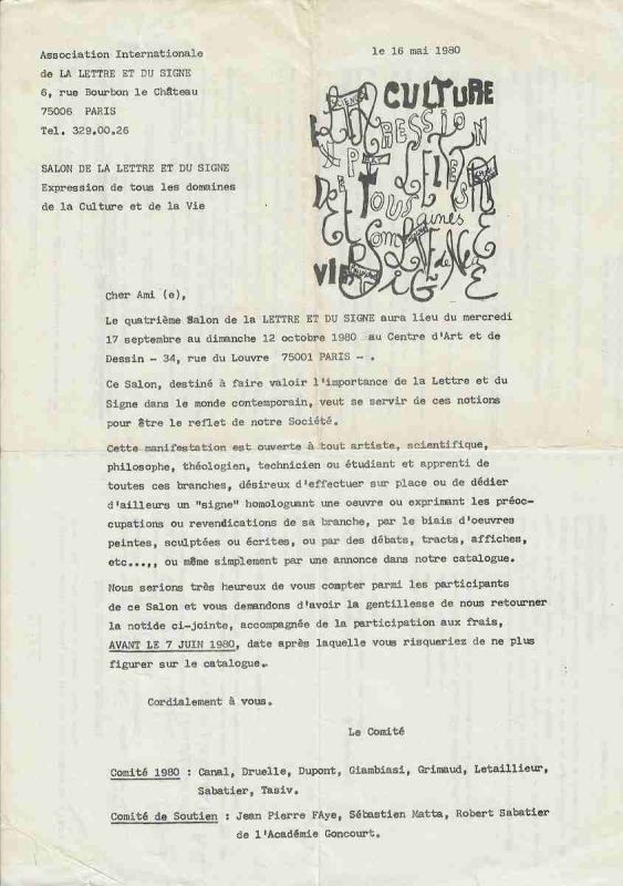 -Association+Internacionale+de+la+Lettre+et+du+Signe+IV+Salon+de+La+Letter+et+du+signe+Convite+e+formulário+de+participação+Enviado+a+Falves+Silva+Paris+Franca+1980,+1a.jpg