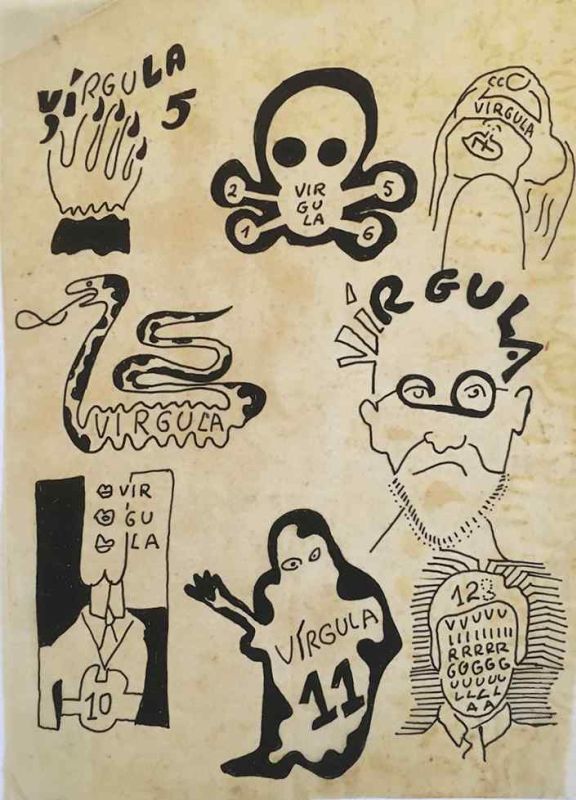 -Wlademir+Dias+Pino+,+Desenho+a+Nanquim+sobre+folha+vegetal+com+variações+da+palavra+virgula+transformado+em+figuras+,+alguns+usados+em+livros+da+UFMG.jpg