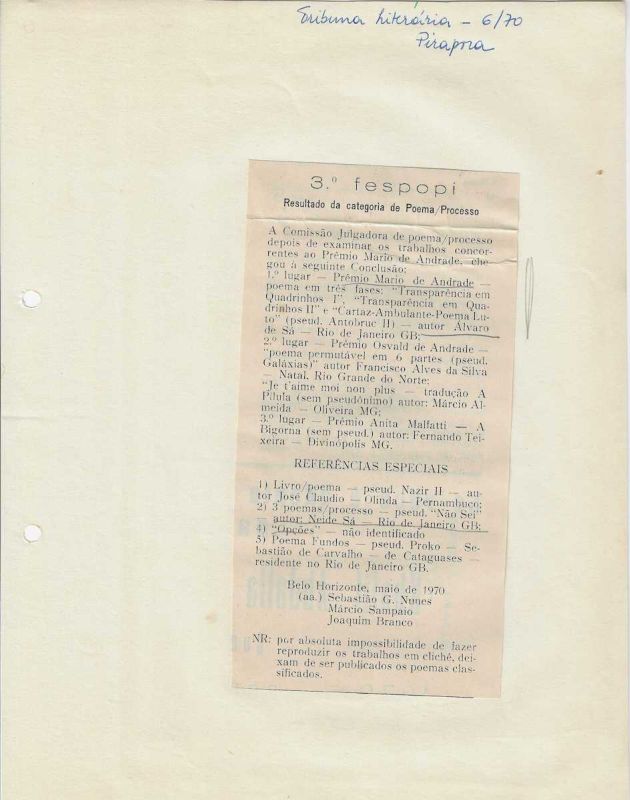 -3o+Fespopi+,+Resultado+da+categoria+de+Poema+Processo+,+Tribuna+Literario+,+Junho+1970,+Pirapora.jpg